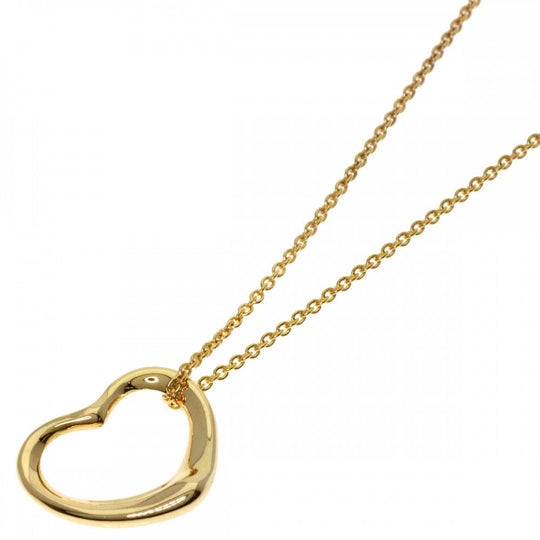 TIFFANY&Co. Necklace 18K Yellow Gold gold Open heart Women Used Authentic