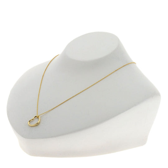TIFFANY&Co. Necklace 18K Yellow Gold gold Open heart Women Used Authentic