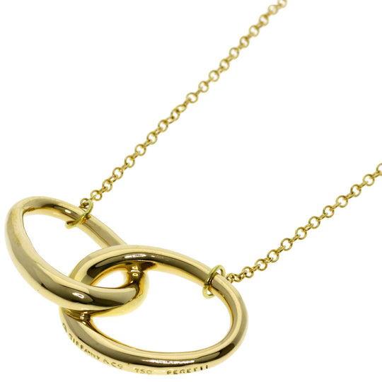 TIFFANY&Co. Necklace 18K Yellow Gold gold Double roof Women Used Authentic