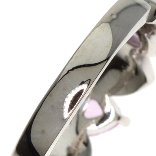 4℃ Ring K18WG Silver Pink sapphire diamond