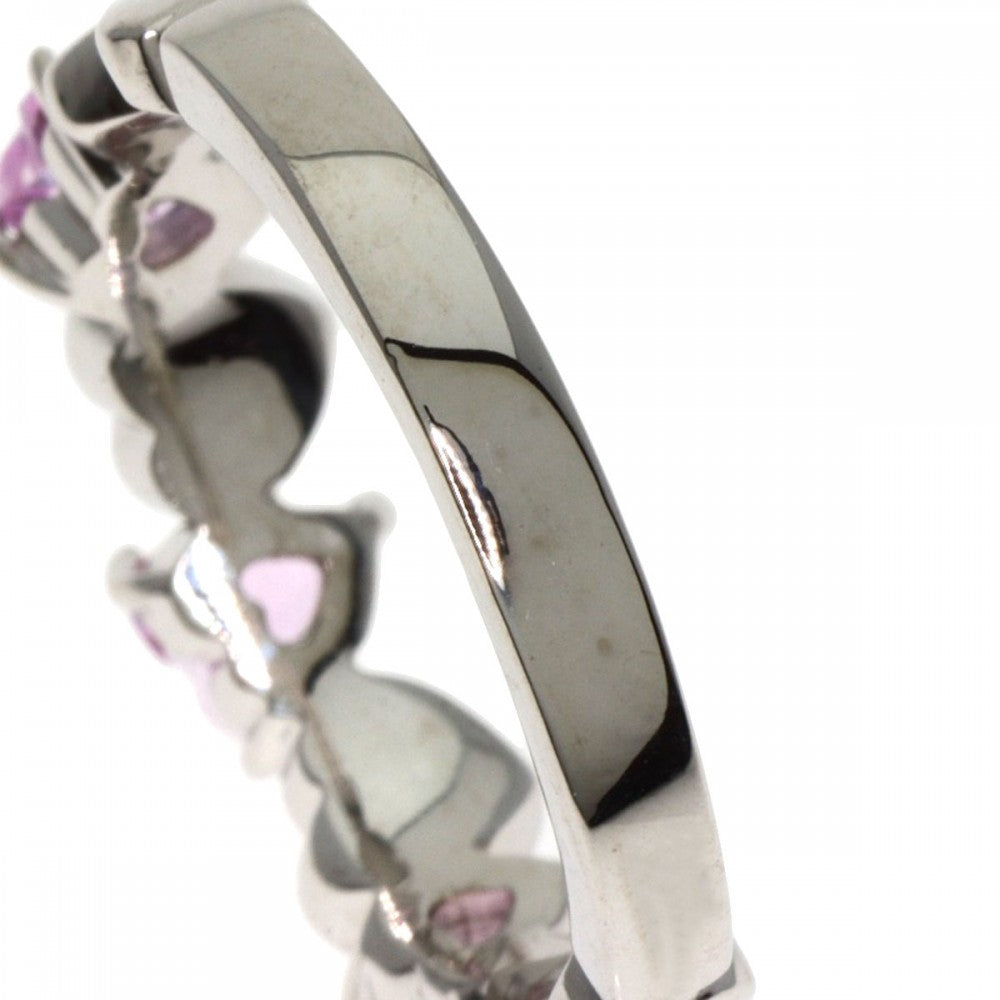 4℃ Ring K18WG Silver Pink sapphire diamond