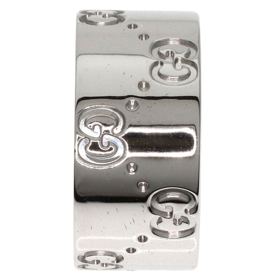 GUCCI Ring K18WG Silver Icon Wide #11