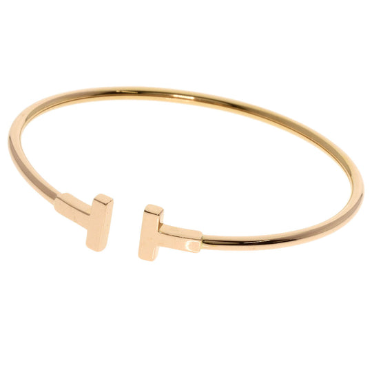 TIFFANY&Co. bracelet 18K Yellow Gold gold T wire