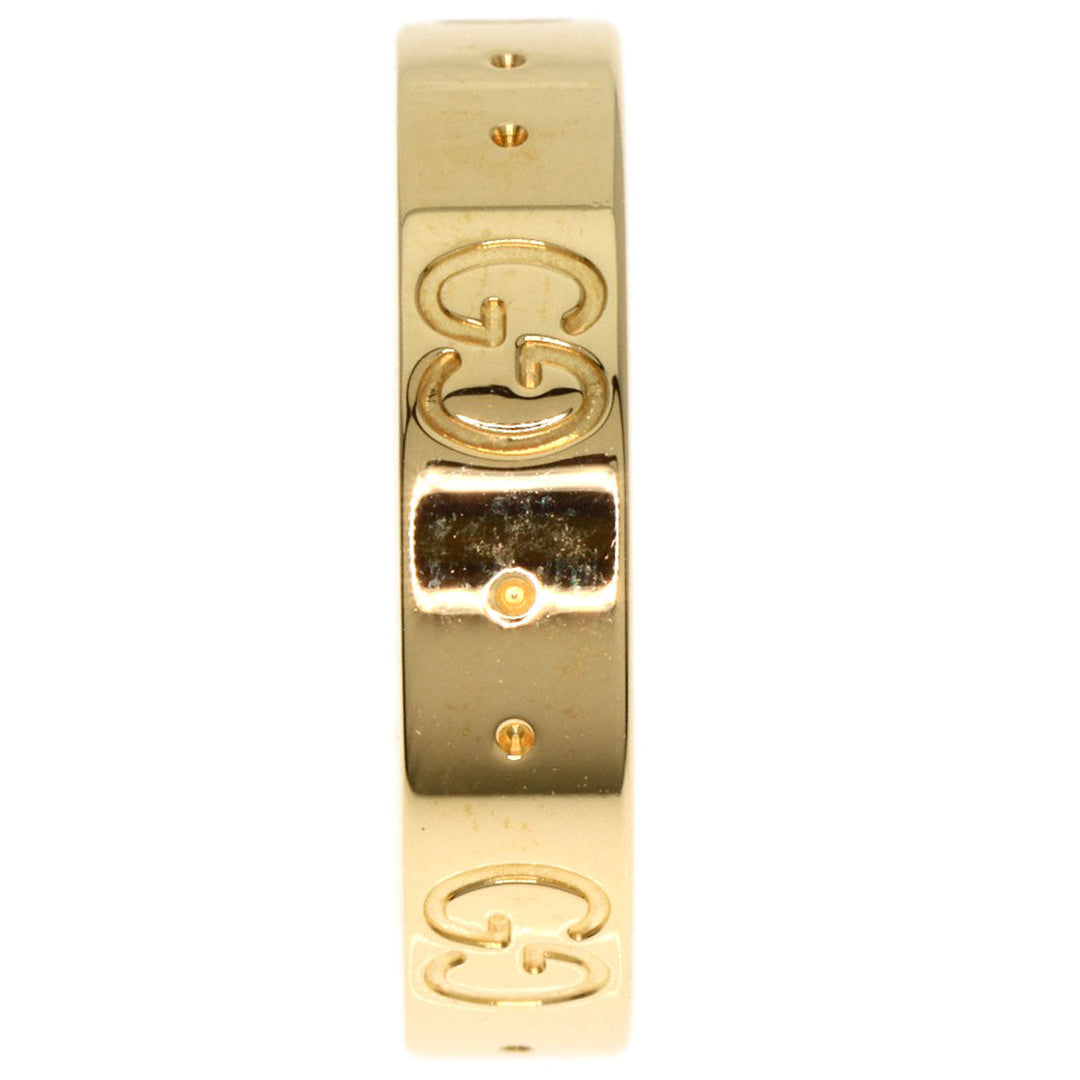 GUCCI Ring 18K Yellow Gold gold Icon # 9 Women Used Authentic