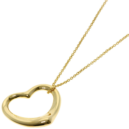 TIFFANY&Co. Necklace 18K Yellow Gold gold Open heart Women Used Authentic