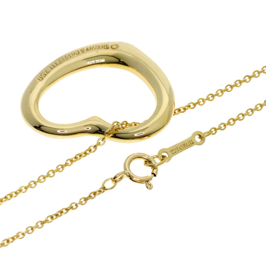 TIFFANY&Co. Necklace 18K Yellow Gold gold Open heart Women Used Authentic