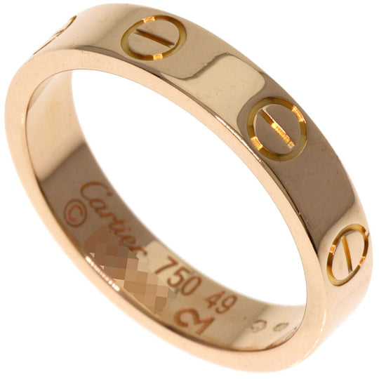 CARTIER Ring 18K Pink Gold gold Mini love ring #49