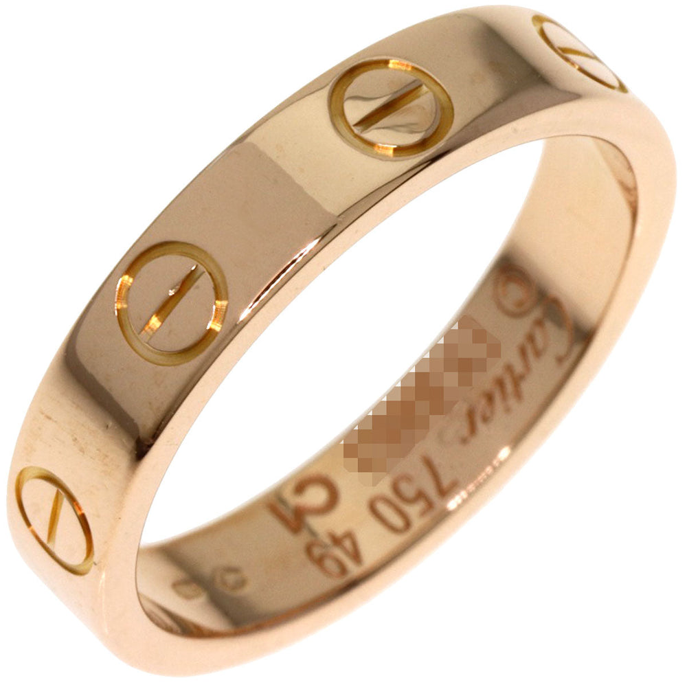 CARTIER Ring 18K Pink Gold gold Mini love ring #49