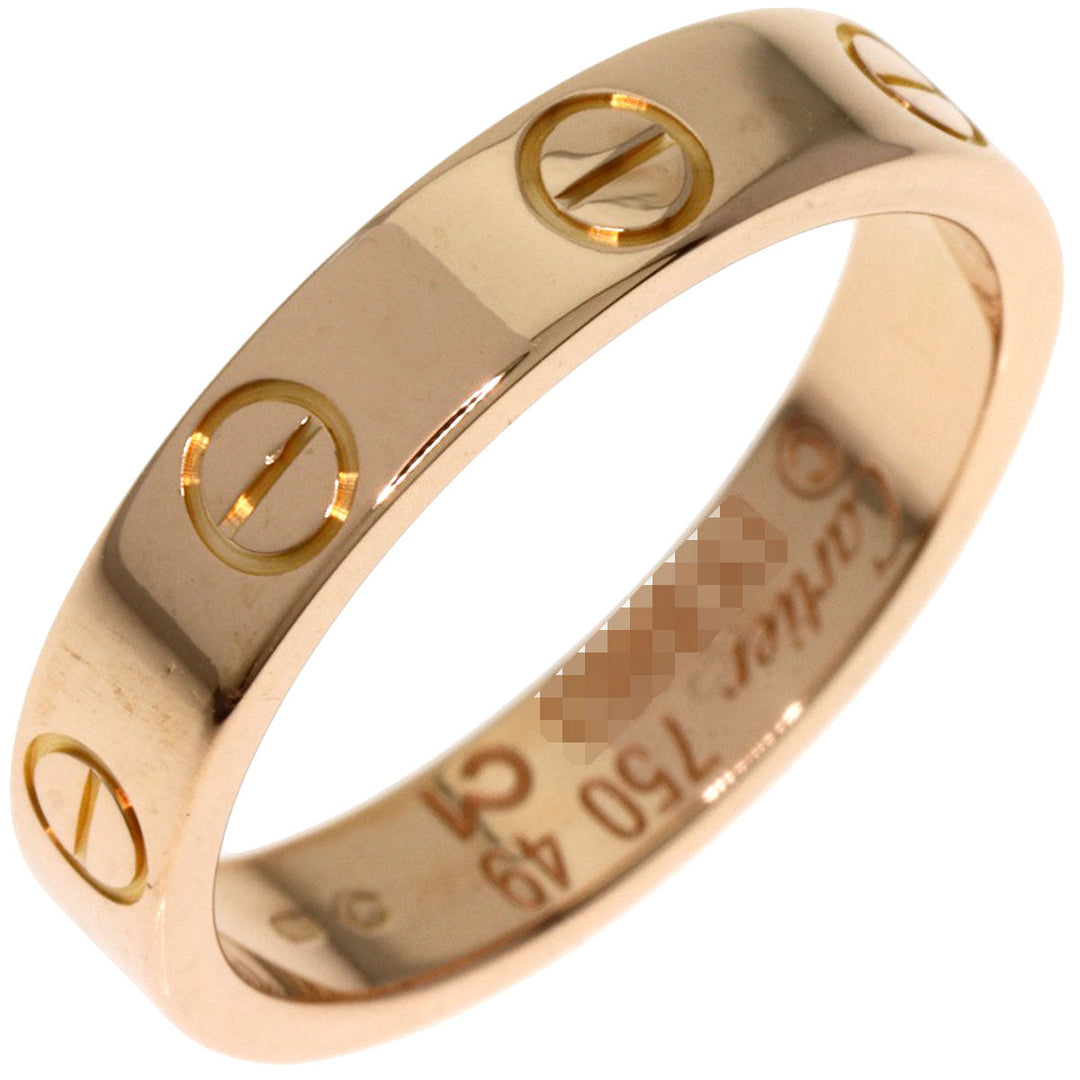 CARTIER Ring 18K Pink Gold gold Mini love ring #49