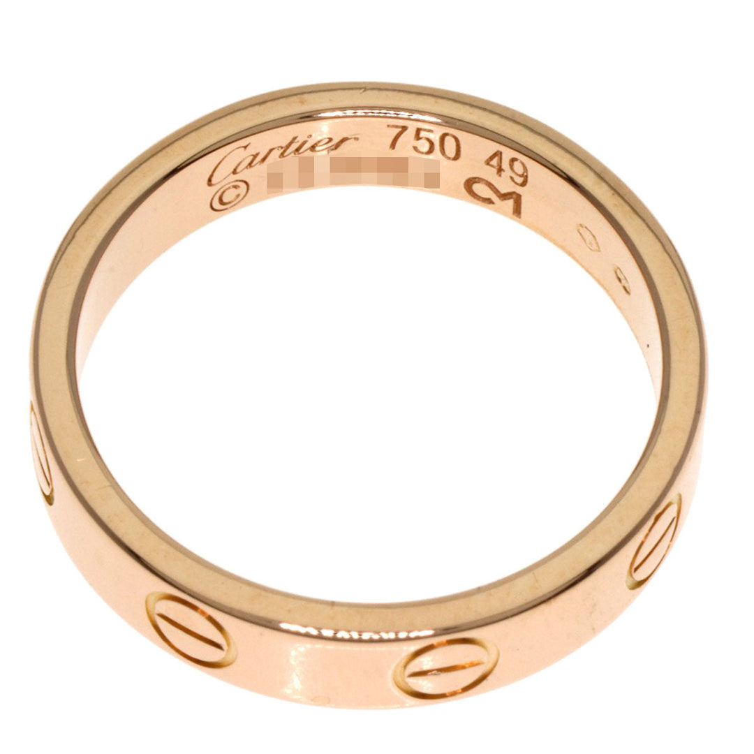 CARTIER Ring 18K Pink Gold gold Mini love ring #49