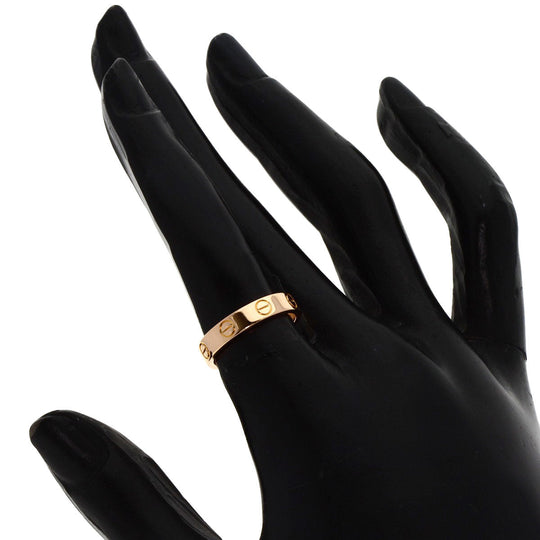 CARTIER Ring 18K Pink Gold gold Mini love ring #49
