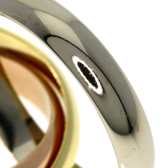 CARTIER Ring K18YG , K18PG , K18WG gold Trinity #51 Women Used Authentic