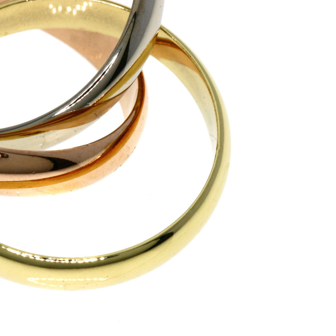 CARTIER Ring K18YG , K18PG , K18WG gold Trinity #51 Women Used Authentic