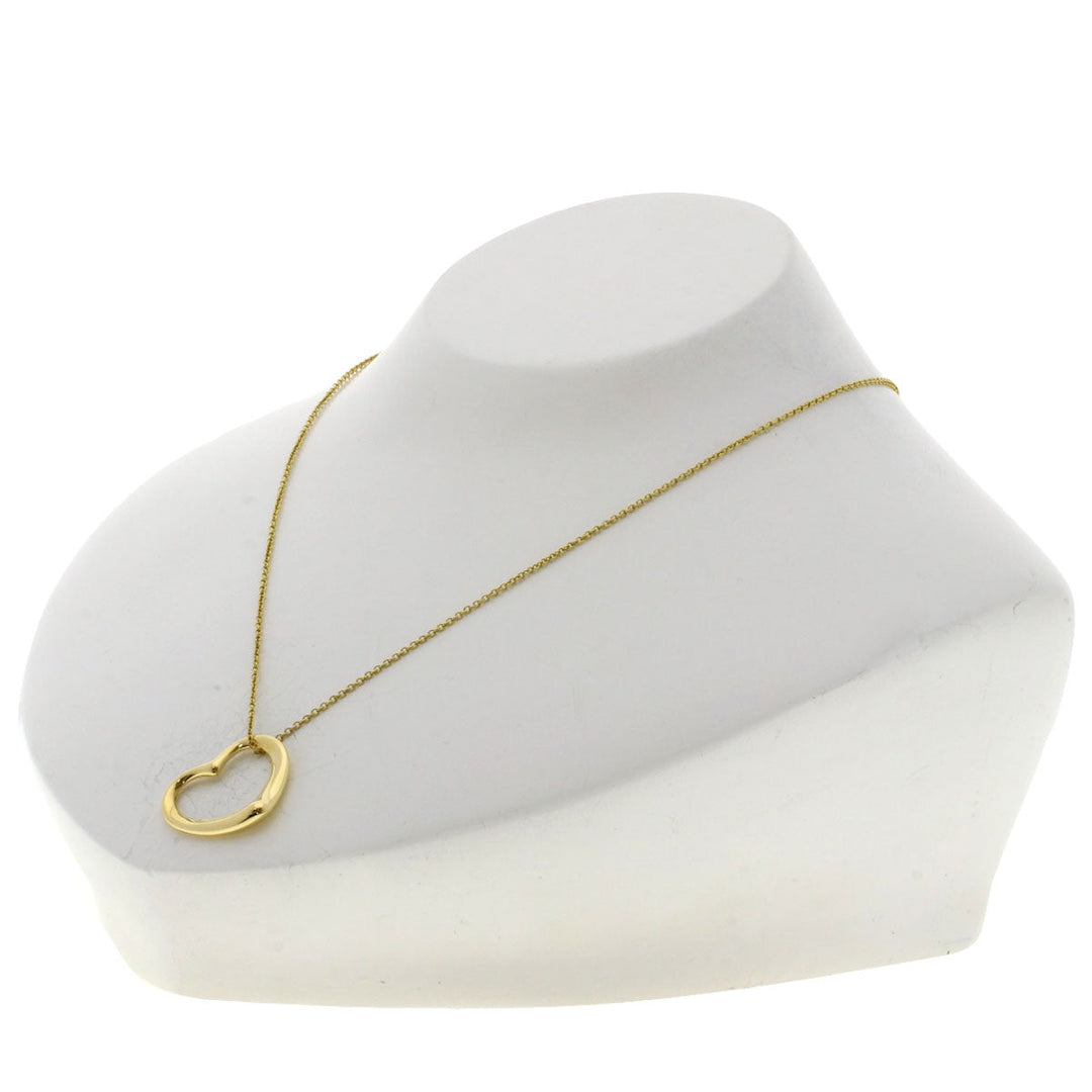 TIFFANY&Co. Necklace 18K Yellow Gold gold Open heart Women Used Authentic