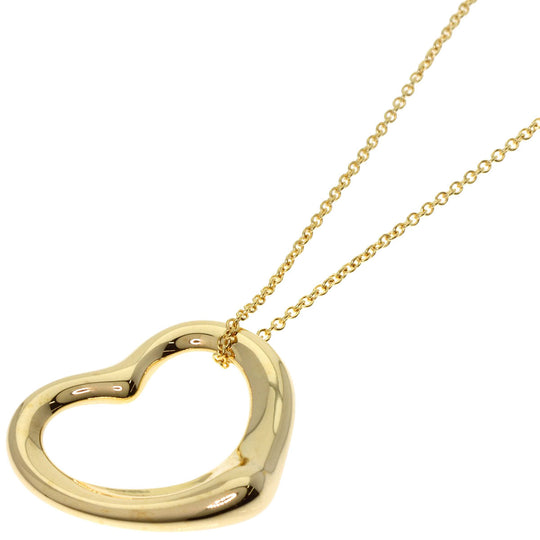 TIFFANY&Co. Necklace 18K Yellow Gold gold Open heart Women Used Authentic