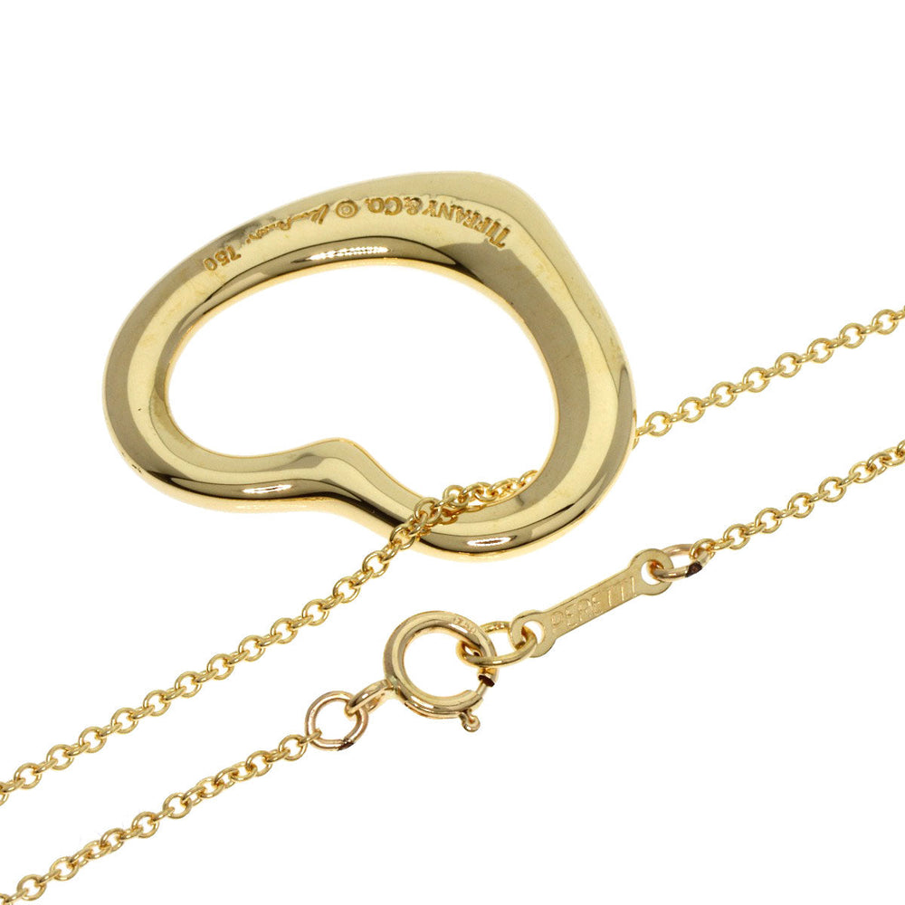 TIFFANY&Co. Necklace 18K Yellow Gold gold Open heart Women Used Authentic