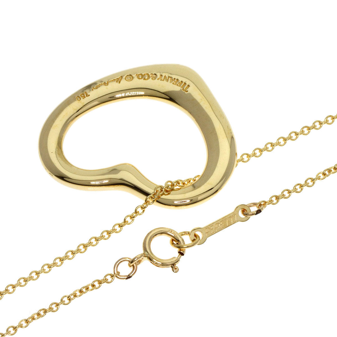 TIFFANY&Co. Necklace 18K Yellow Gold gold Open heart Women Used Authentic