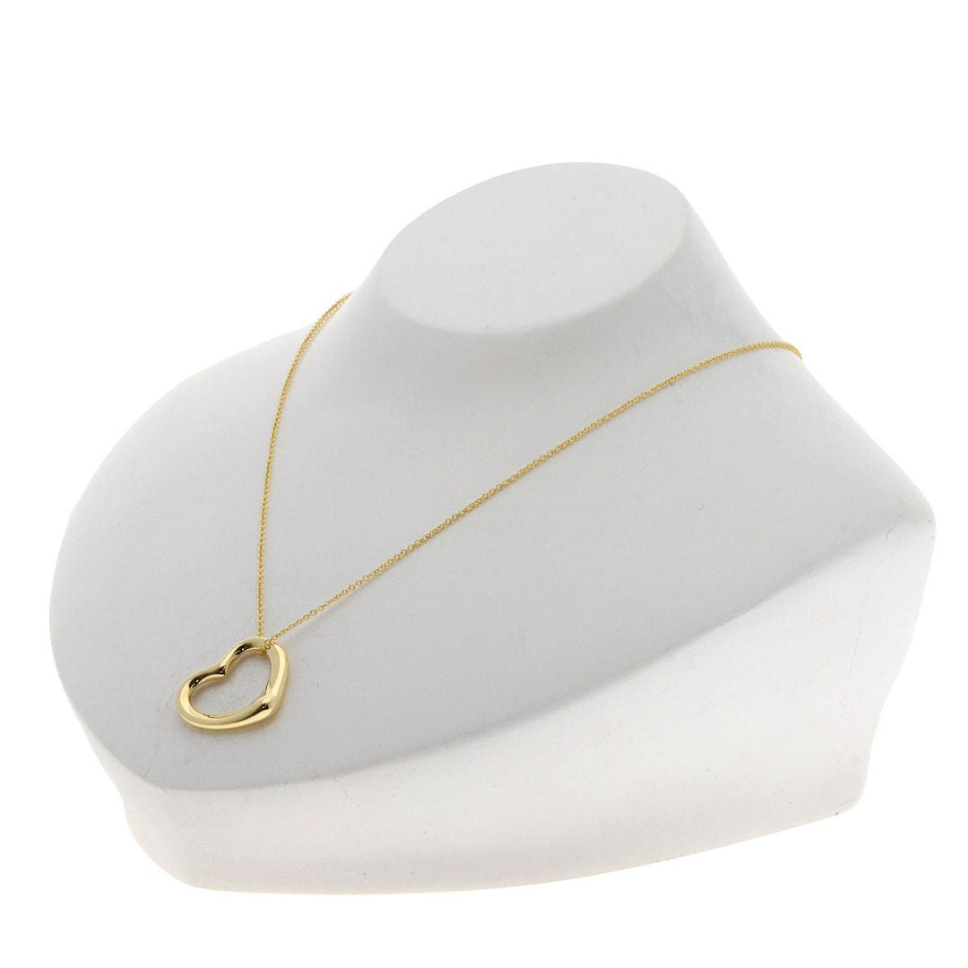 TIFFANY&Co. Necklace 18K Yellow Gold gold Open heart Women Used Authentic