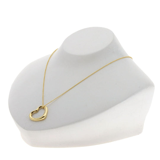 TIFFANY&Co. Necklace 18K Yellow Gold gold Open heart Women Used Authentic