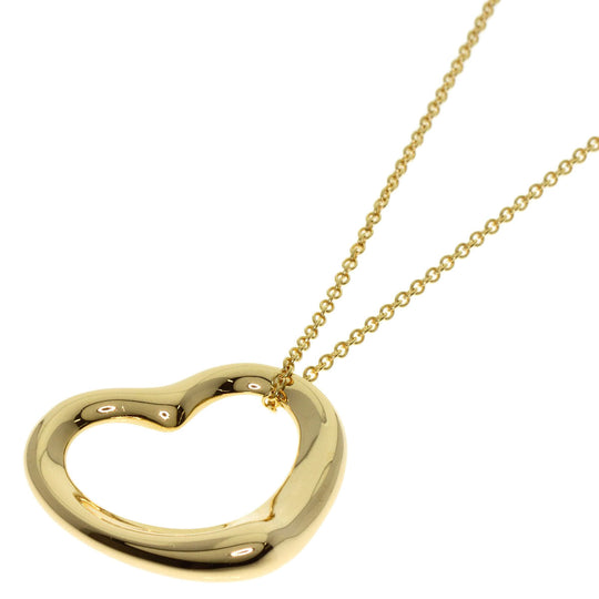 TIFFANY&Co. Necklace 18K Yellow Gold gold Open heart Women Used Authentic