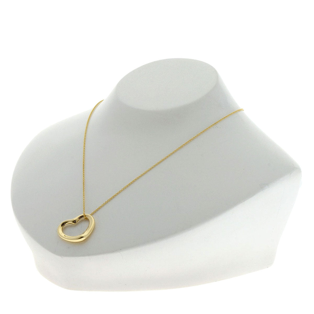 TIFFANY&Co. Necklace 18K Yellow Gold gold Open heart Women Used Authentic