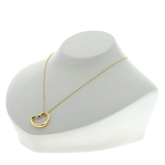 TIFFANY&Co. Necklace 18K Yellow Gold gold Open heart Women Used Authentic