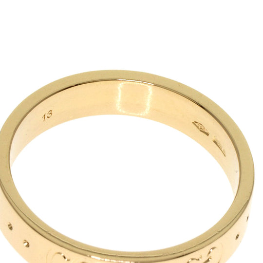 GUCCI Ring 18K Yellow Gold gold Icon # 13 Women Used Authentic