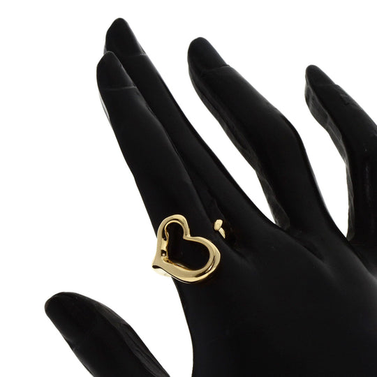 TIFFANY&Co. Ring 18K Yellow Gold gold Open heart Women Used Authentic
