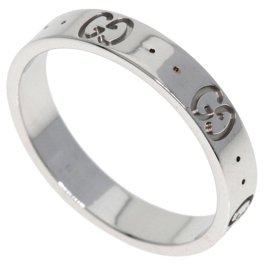 GUCCI Ring K18WG Silver Icon # 18