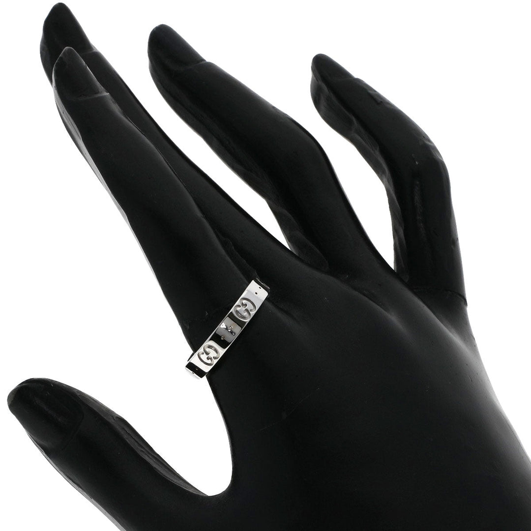 GUCCI Ring K18WG Silver Icon # 18
