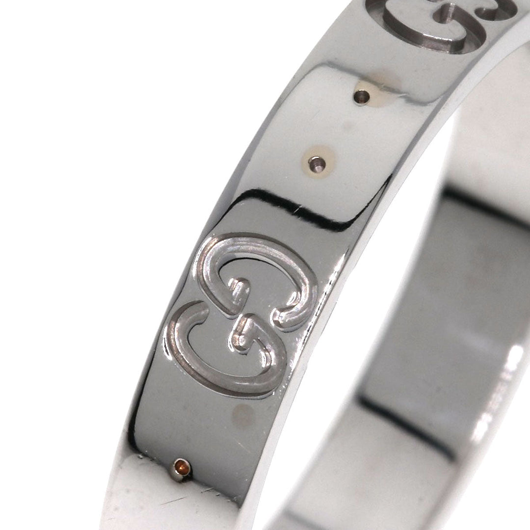 GUCCI Ring K18WG Silver Icon # 18
