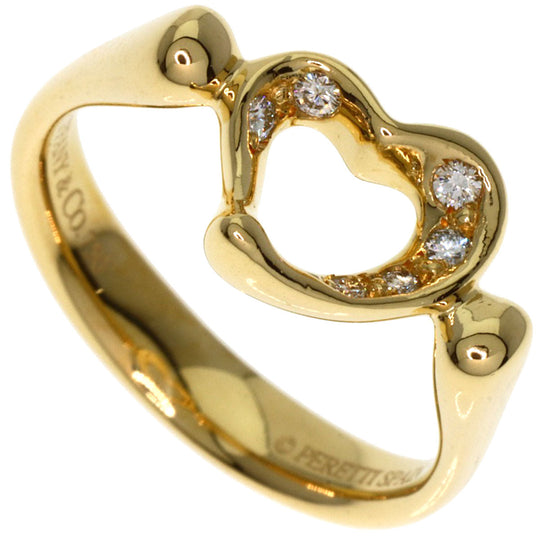 TIFFANY&Co. Ring 18K Yellow Gold gold Open heart diamond