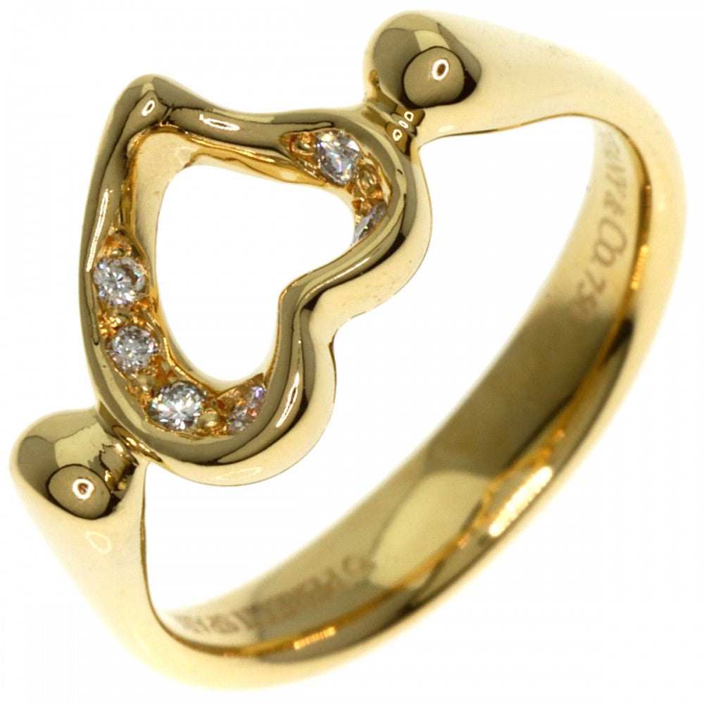 TIFFANY&Co. Ring 18K Yellow Gold gold Open heart diamond