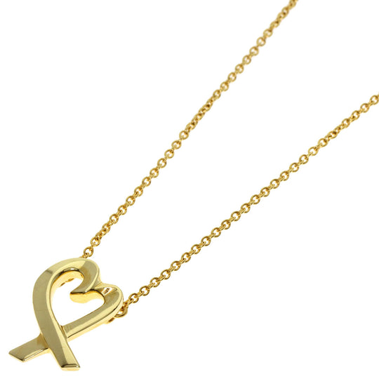 TIFFANY&Co. Necklace 18K Yellow Gold gold Loving heart Women Used Authentic
