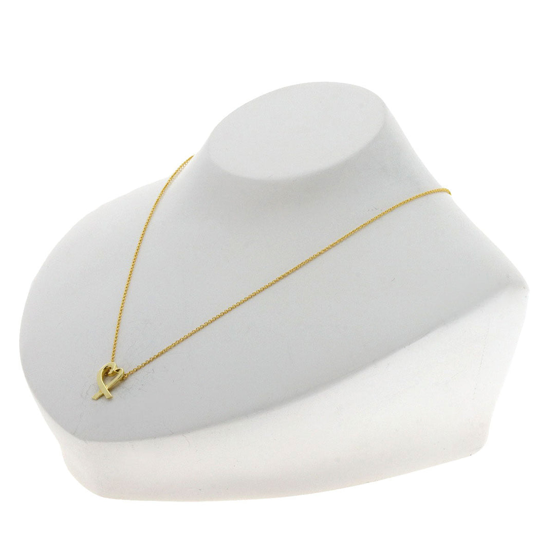 TIFFANY&Co. Necklace 18K Yellow Gold gold Loving heart Women Used Authentic