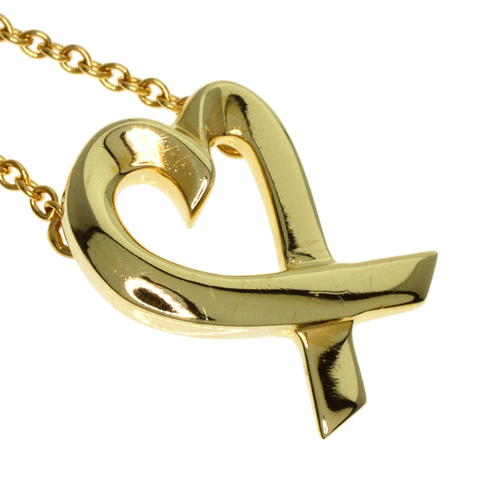 TIFFANY&Co. Necklace 18K Yellow Gold gold Loving heart Women Used Authentic