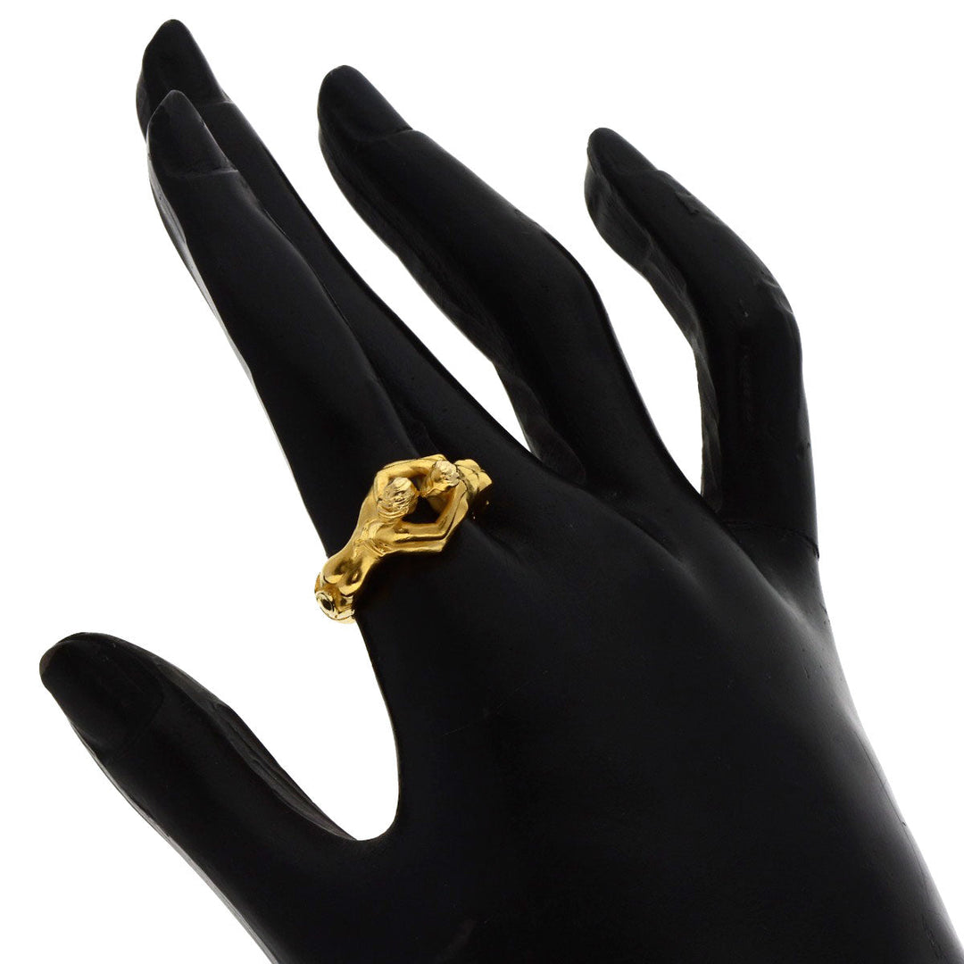Carrera y Carrera Ring 18K Yellow Gold gold Adam & Eve Women Used Authentic