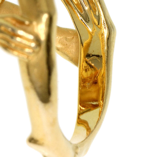 Carrera y Carrera Ring 18K Yellow Gold gold Angel motif Diamond Women Used Authentic