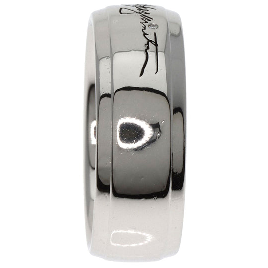 HARRY WINSTON Ring PT950 Silver Signature Band Diamond Women Used Authentic
