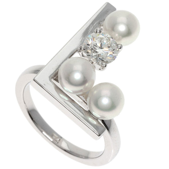 TASAKI Ring K18WG Silver Balance Note Pearl