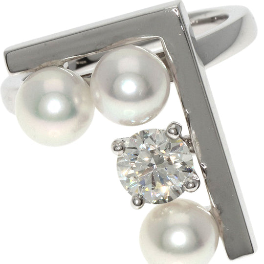 TASAKI Ring K18WG Silver Balance Note Pearl
