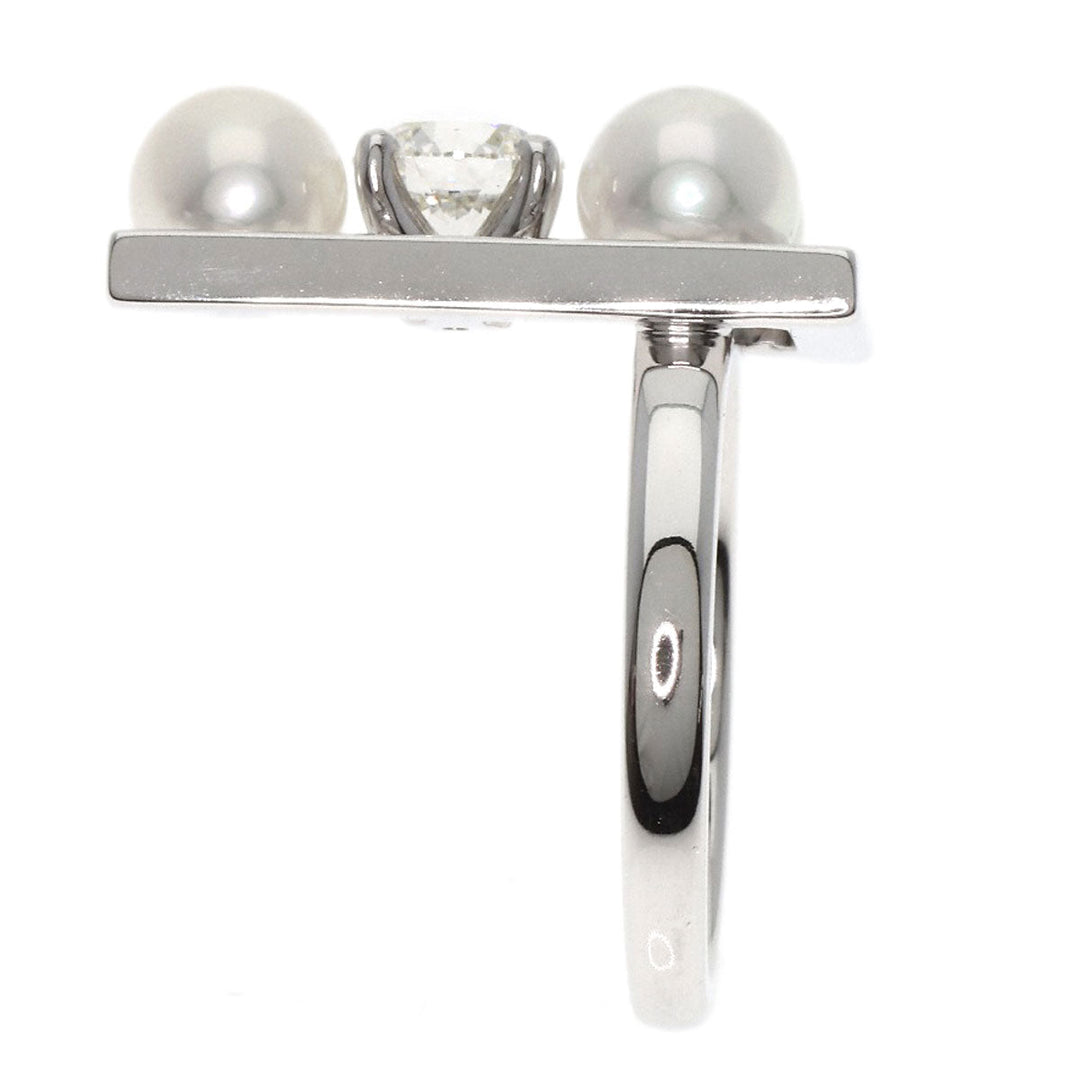 TASAKI Ring K18WG Silver Balance Note Pearl