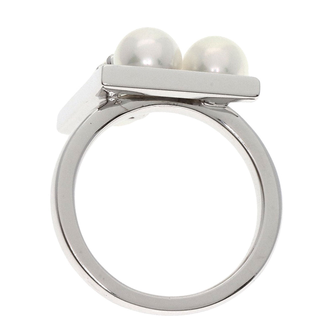 TASAKI Ring K18WG Silver Balance Note Pearl