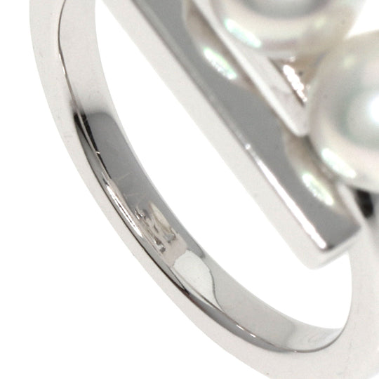 TASAKI Ring K18WG Silver Balance Note Pearl