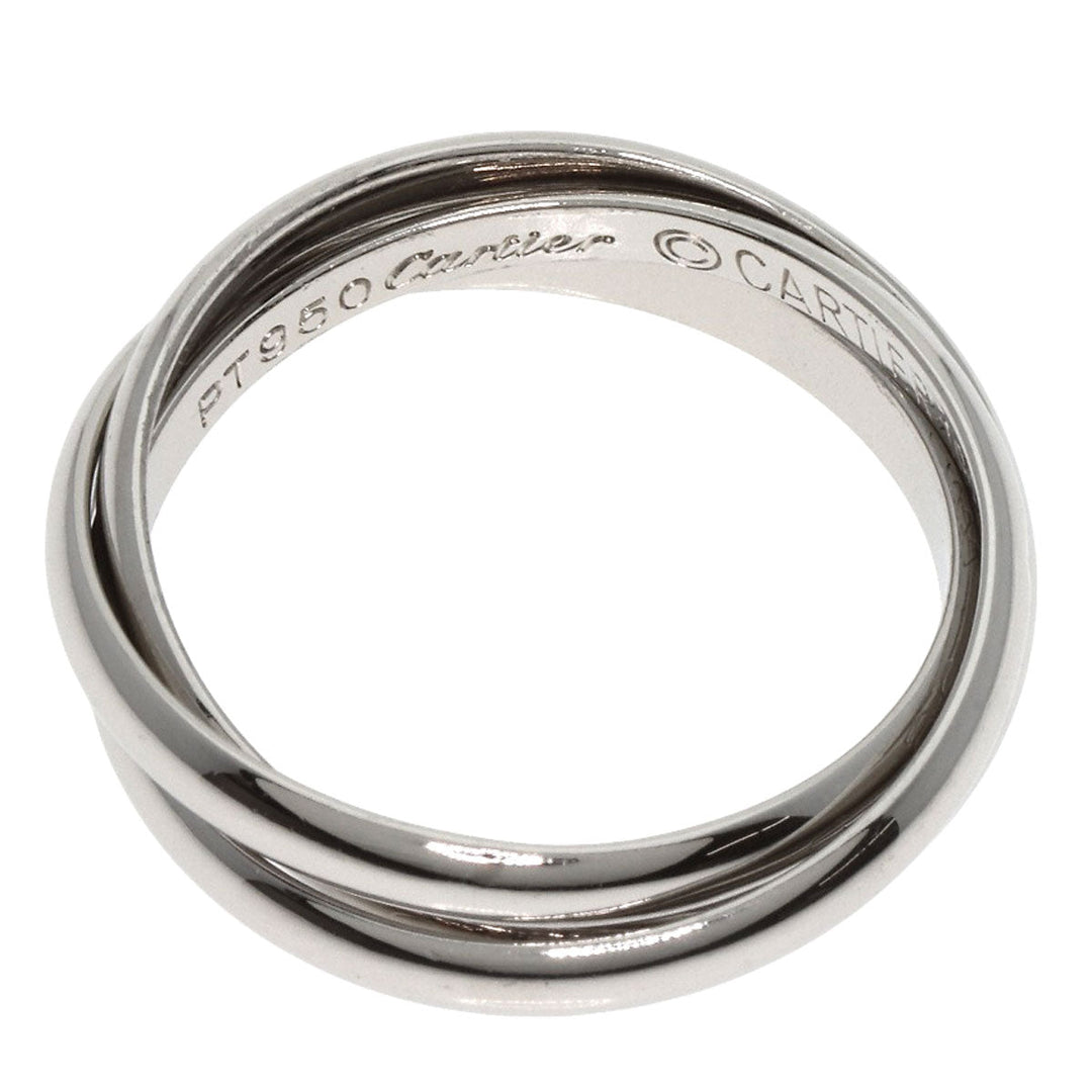 CARTIER Ring PT950 Silver Trinity #56