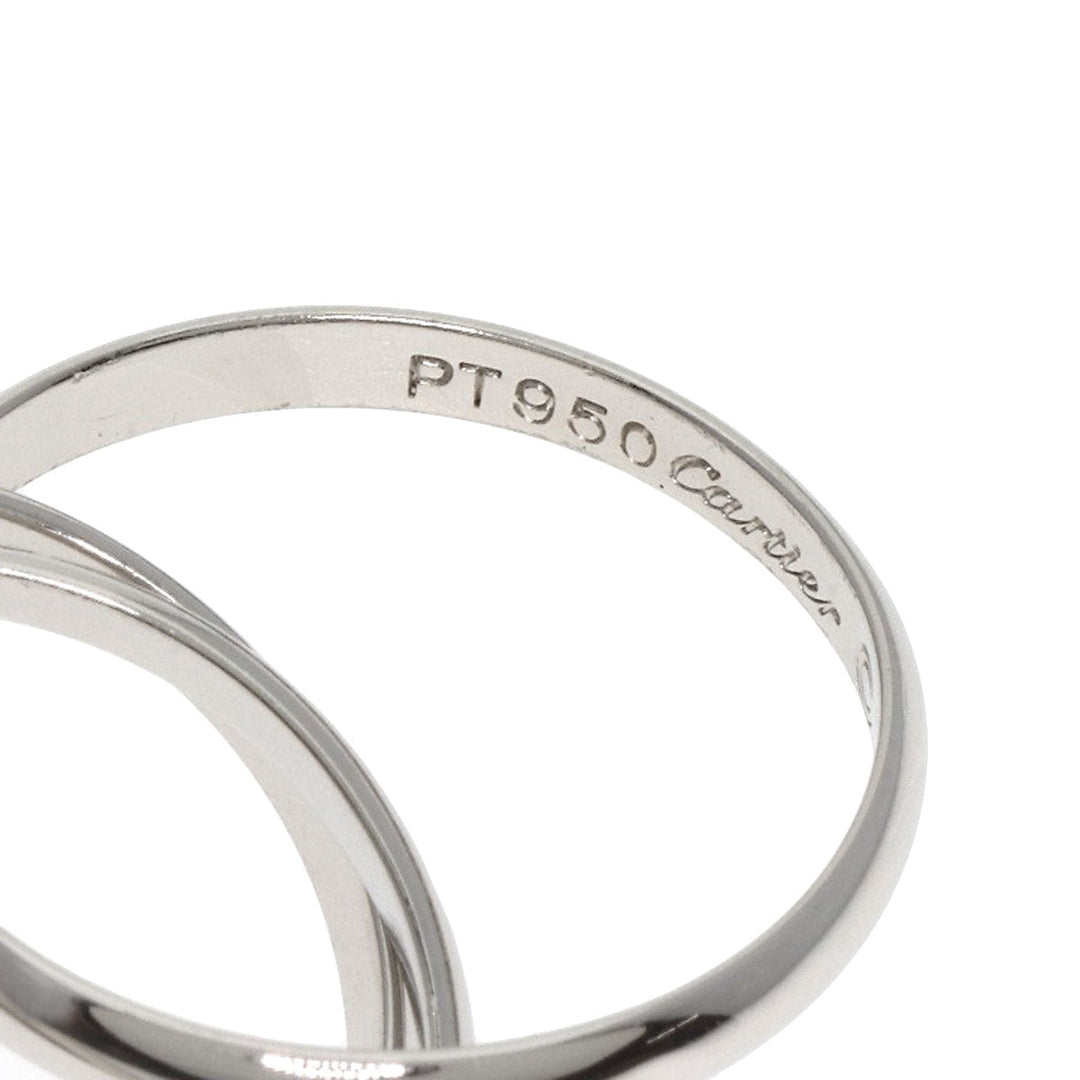CARTIER Ring PT950 Silver Trinity #56