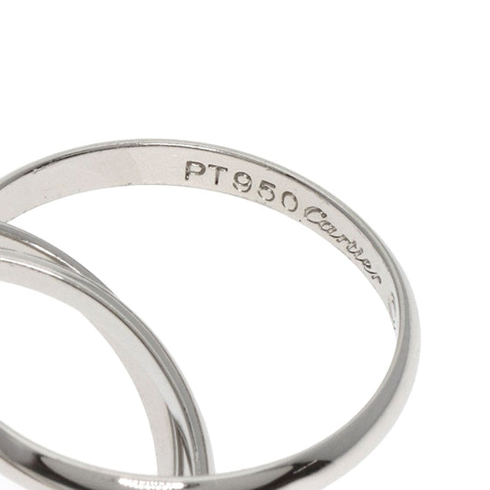 CARTIER Ring PT950 Silver Trinity #56