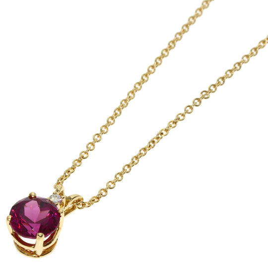 TIFFANY&Co. Necklace 18K Yellow Gold gold Garnet diamond Women Used Authentic