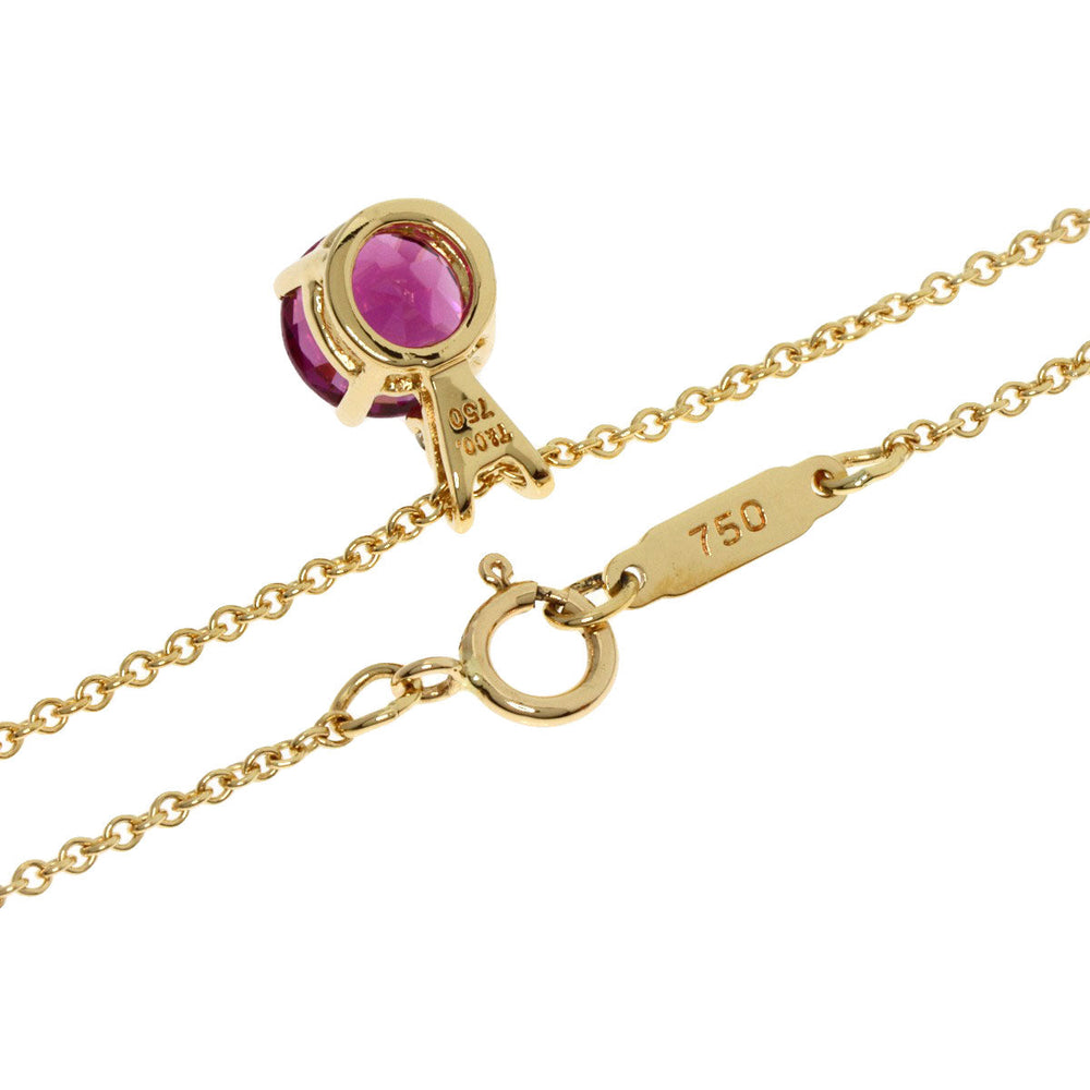 TIFFANY&Co. Necklace 18K Yellow Gold gold Garnet diamond Women Used Authentic