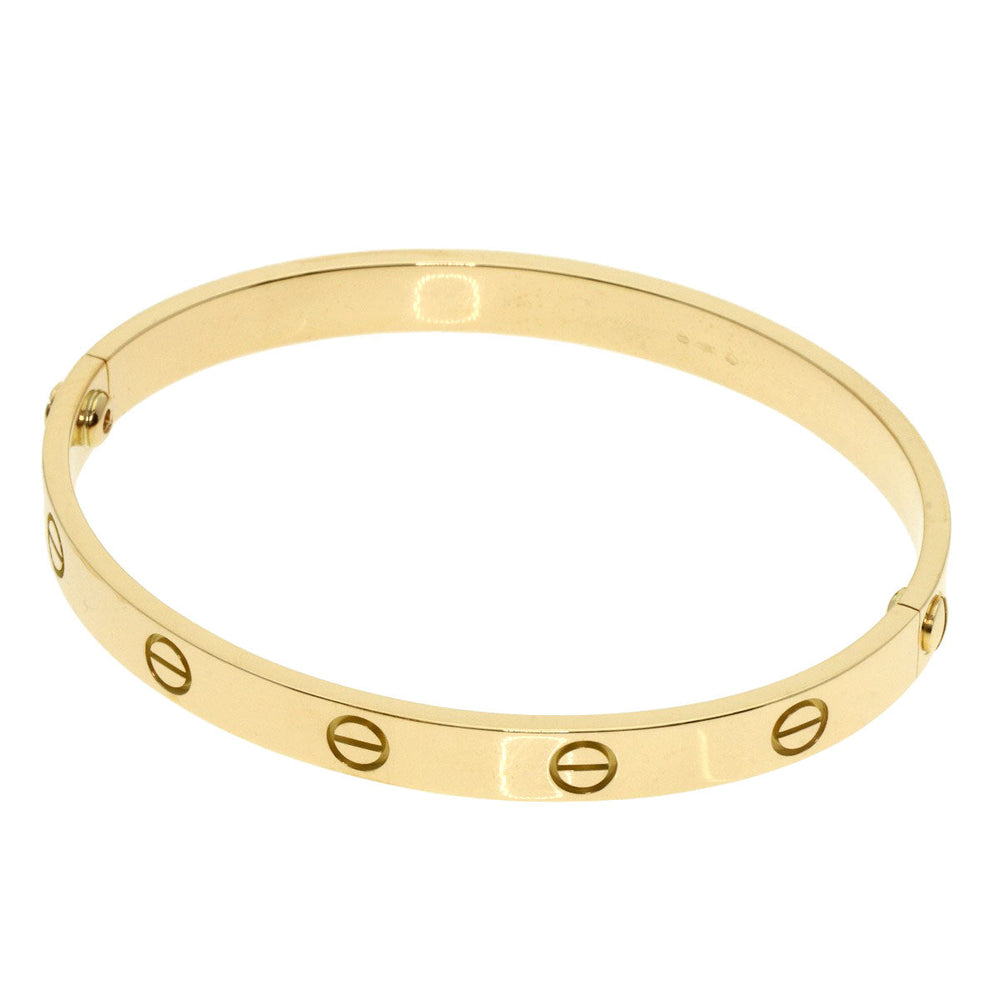 CARTIER bracelet 18K Yellow Gold gold Love Bracelet with Driver #18 Women Used Authentic